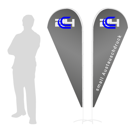 Beachflag Drop Austauschdruck | Small (210 cm) | beidseitig bedruckt