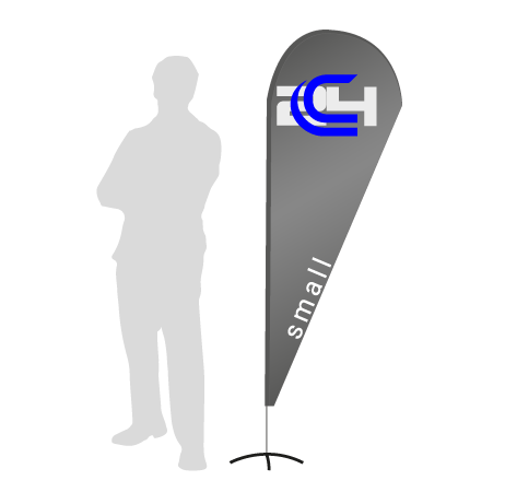 Beachflag Drop | Small (210 cm) | einseitig bedruckt