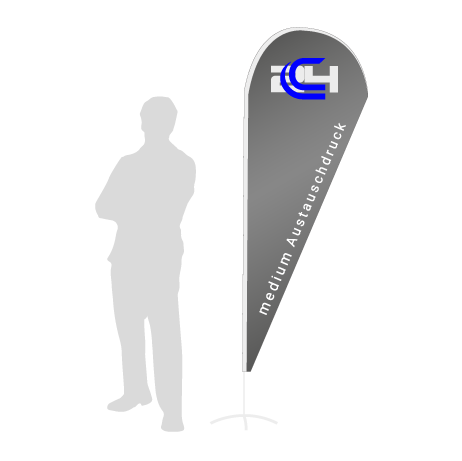 Beachflag Drop Austauschdruck | Medium (280 cm) | einseitig bedruckt