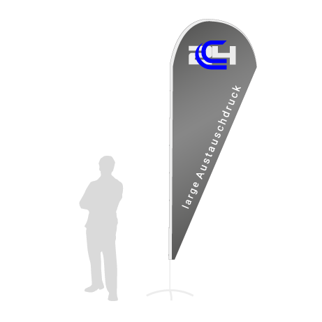Beachflag Drop Austauschdruck | Large (350 cm) | einseitig bedruckt