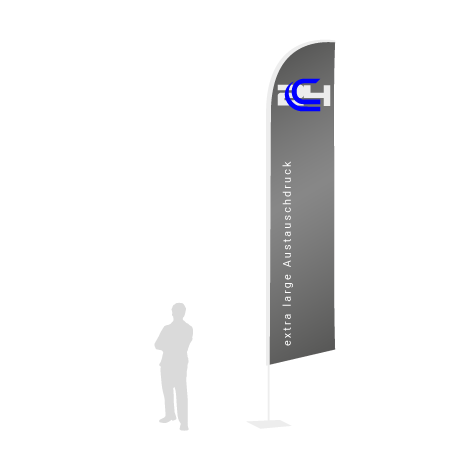 Beachflag Wind Austauschdruck | Extra Large (490 cm) | einseitig bedruckt