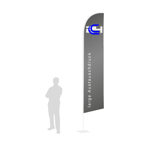 Beachflag Wind Austauschdruck | Large (400 cm) | einseitig bedruckt